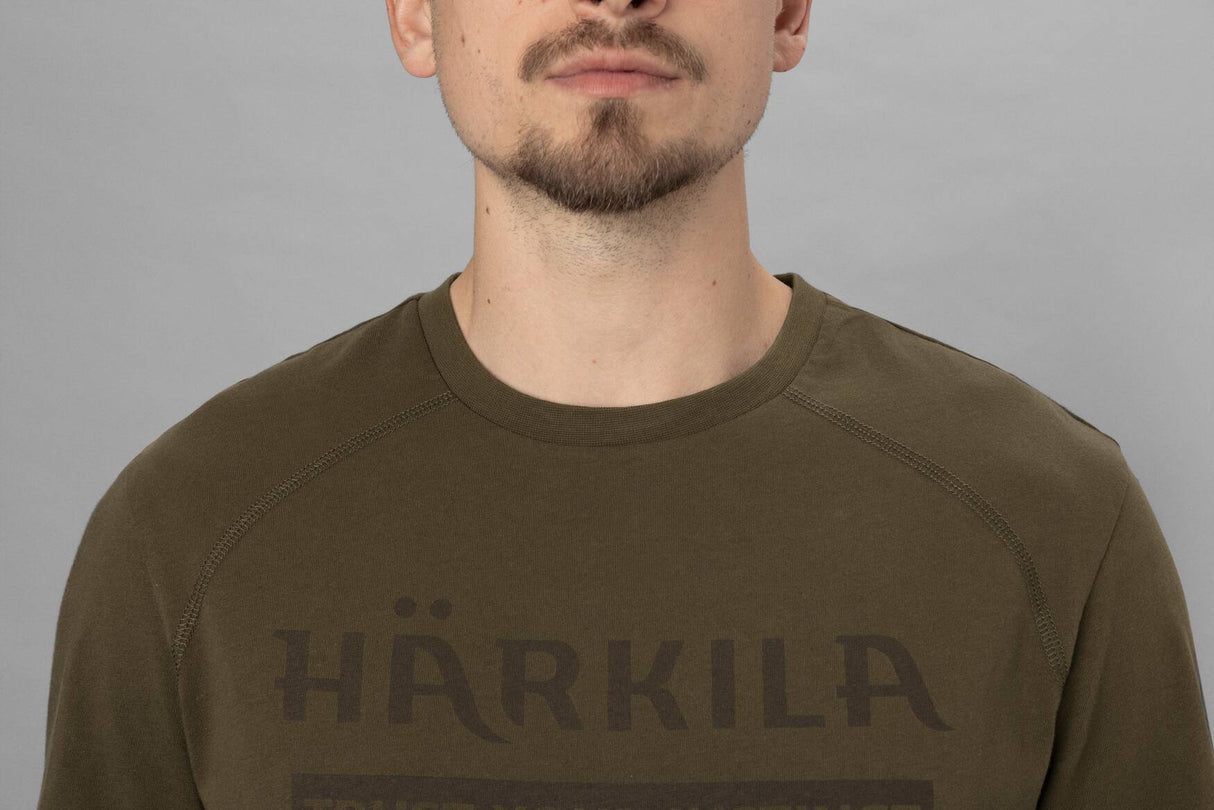 Härkila Logo S/S T-shirt - Herre - Willow Green