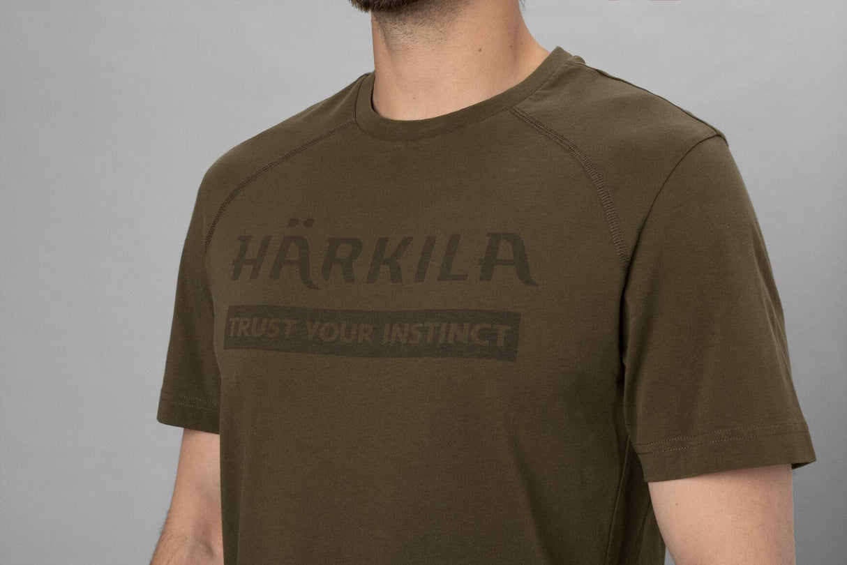 Härkila Logo S/S T-shirt - Herre - Willow Green