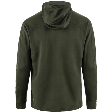 Fjällräven Abisko Grid Fleece Hoodie M - Herre fleecetrøje - Deep Forest