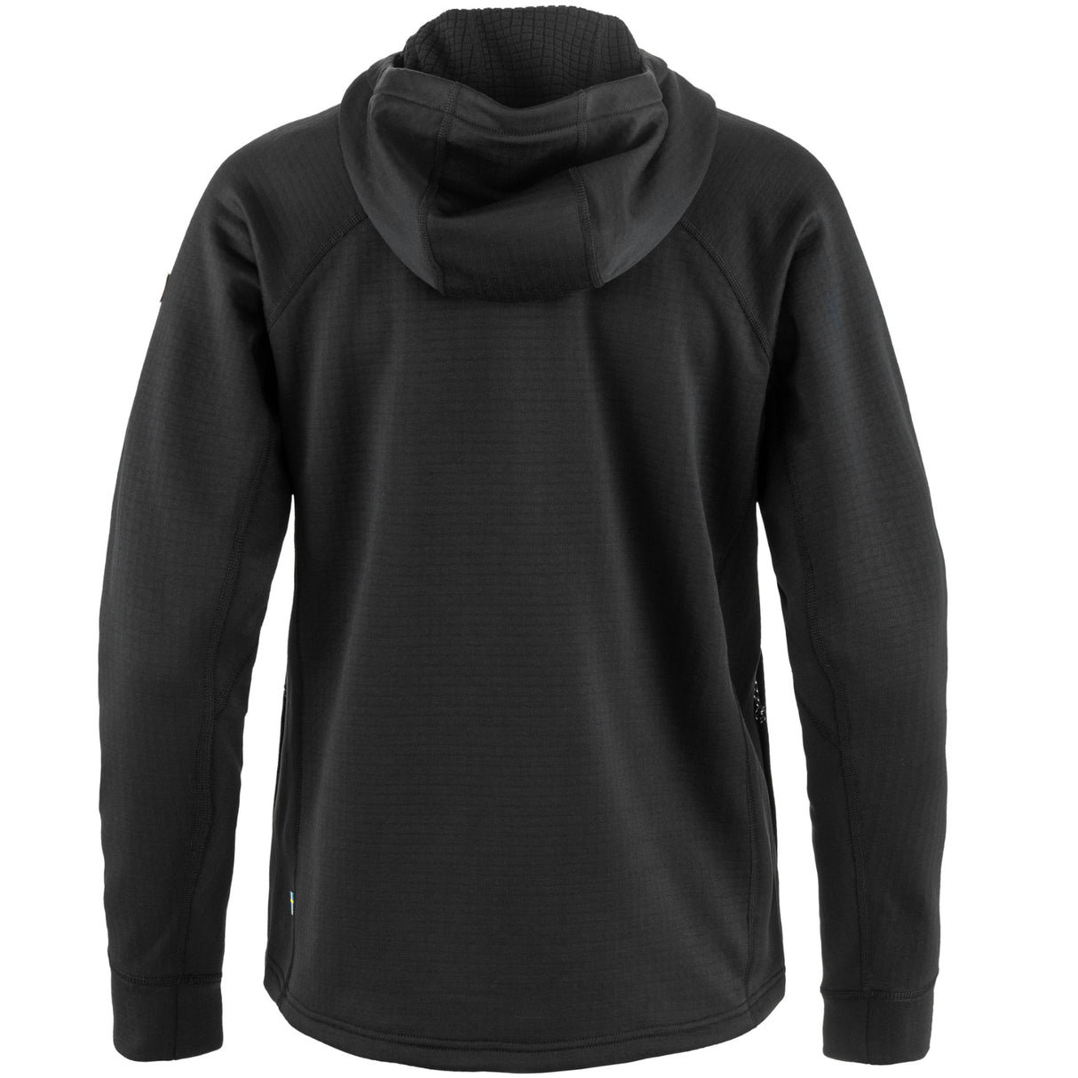 Fjällräven Abisko Grid Fleece Hoodie W - Dame Fleecetrøje - Sort