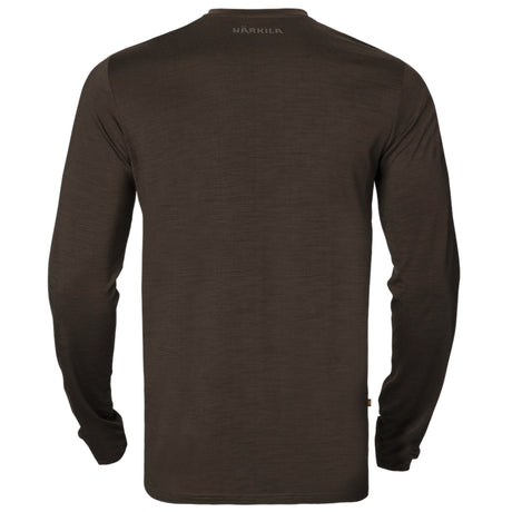 Härkila Base All Season L/S T-shirt - Herre - Shadow Brown