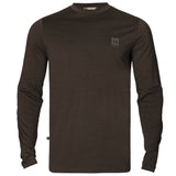 Härkila Base All Season L/S T-shirt - Herre - Shadow Brown