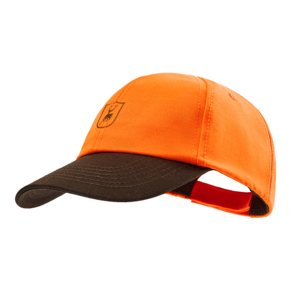 Deerhunter Youth Kasket med skjold - Orange - One size