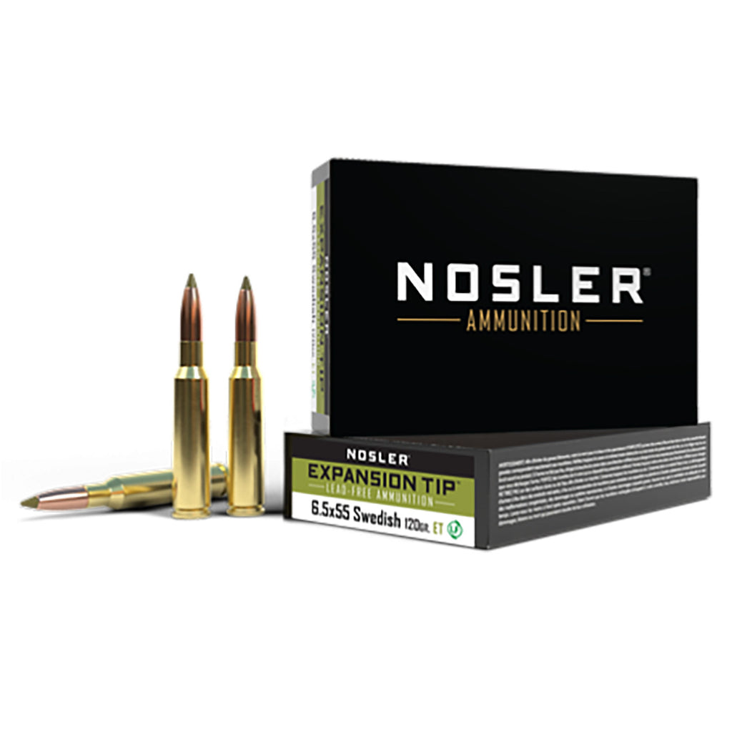 Nosler E-Tip Riffelpatroner - Kal. 6,5x55