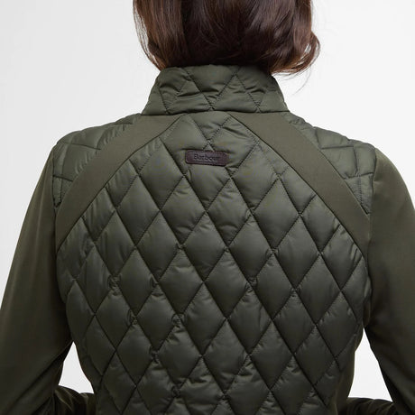 Barbour Edda Quilted Sweatshirt - Dame - Olive