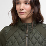 Barbour Edda Quilted Sweatshirt - Dame - Olive