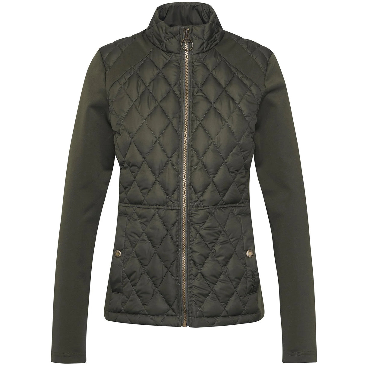 Barbour Edda Quilted Sweatshirt - Dame - Olive