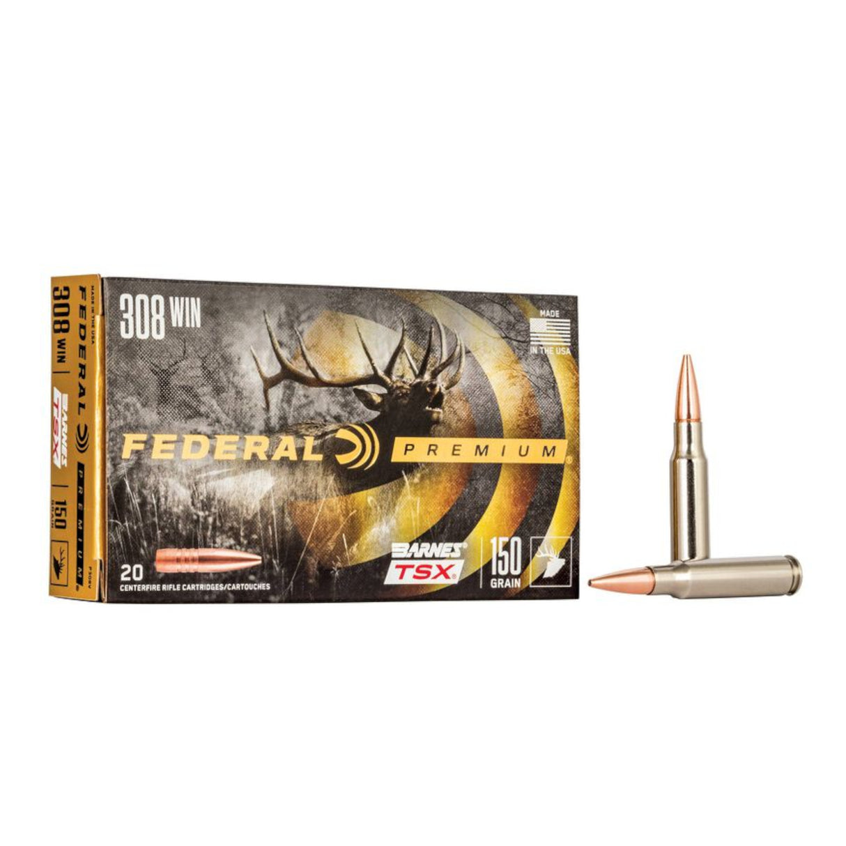 Federal Premium Barnes TSX Riffelammunition - Kal. 308 Win.