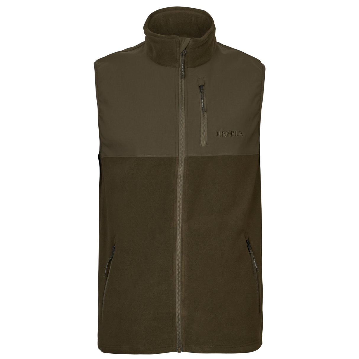 Härkila Fjell Fleece Vest - Herre - Hunting Green/Willow Green