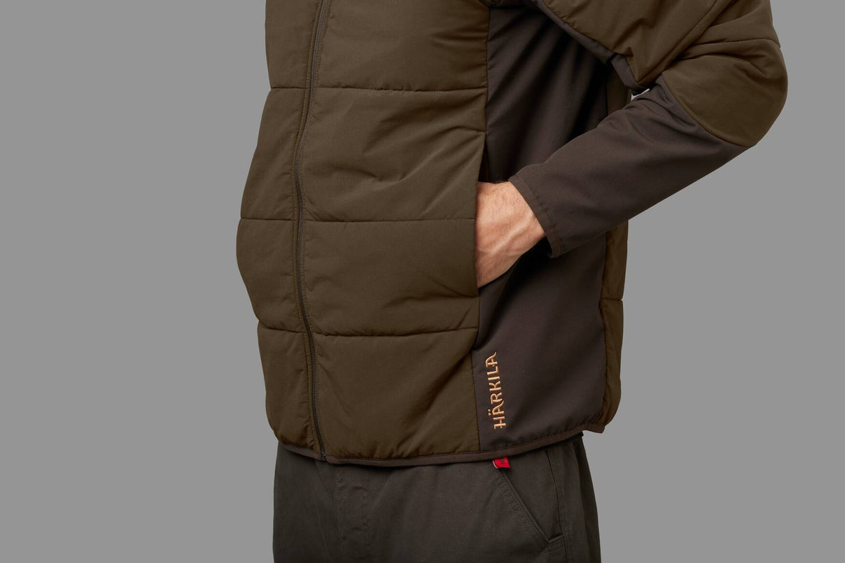 Härkila Insulated midlayer Jakke - Herre - Hunting green/Shadow brown