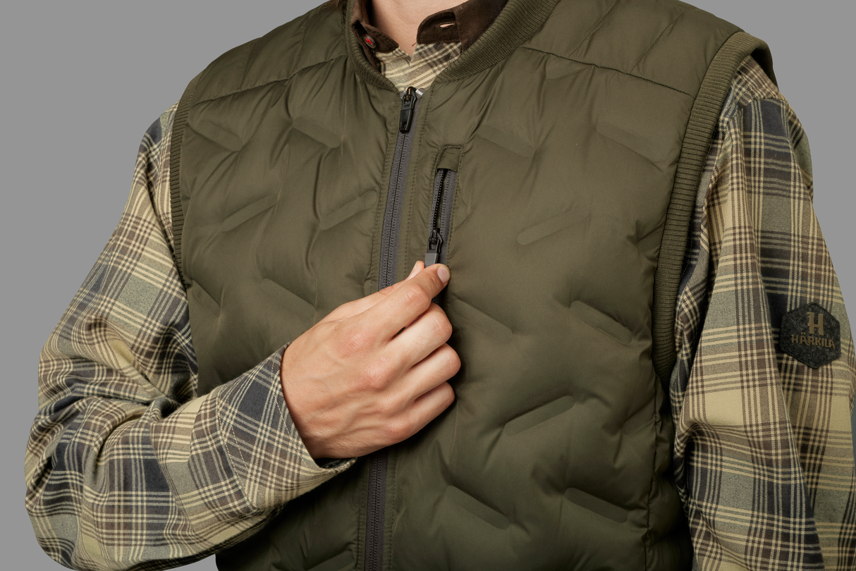 Härkila Driven Hunt Insulated vest - Herre - Willow green