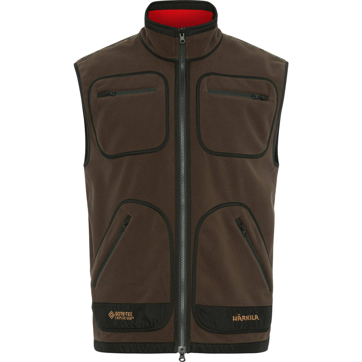 Härkila Kamko fleece vest - Herre - Brown/Red