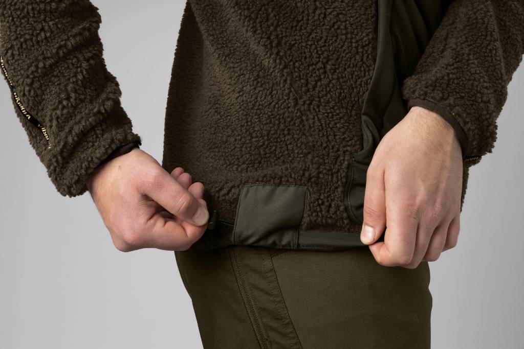 Härkila Rurik Teddy Fleece - Herre - Shadow Grey/Willow Green