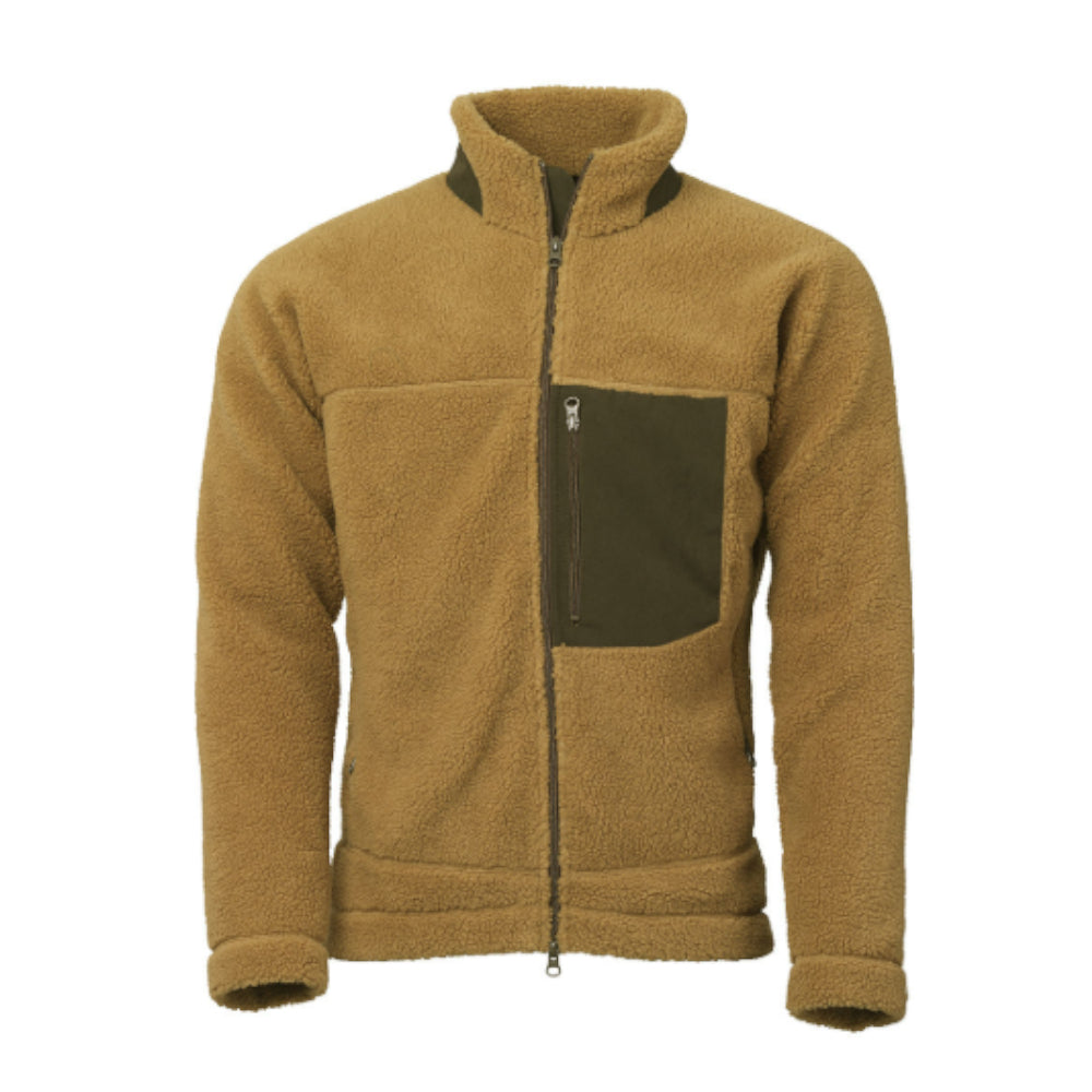 Laksen Teddy Fleece Jakke - Herre - Camel