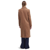 Barbour Merilyn Tailored Wool Frakke - Dame - Camel/Muted Cabernet Tartan