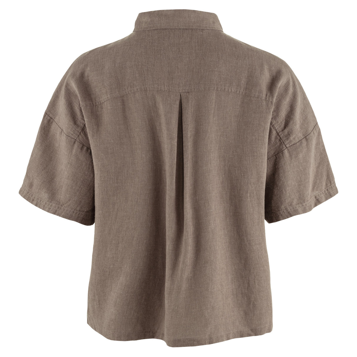 Fjällräven Övik Hemp Camp Shirt SS Skjorte - Dame - Suede Brown