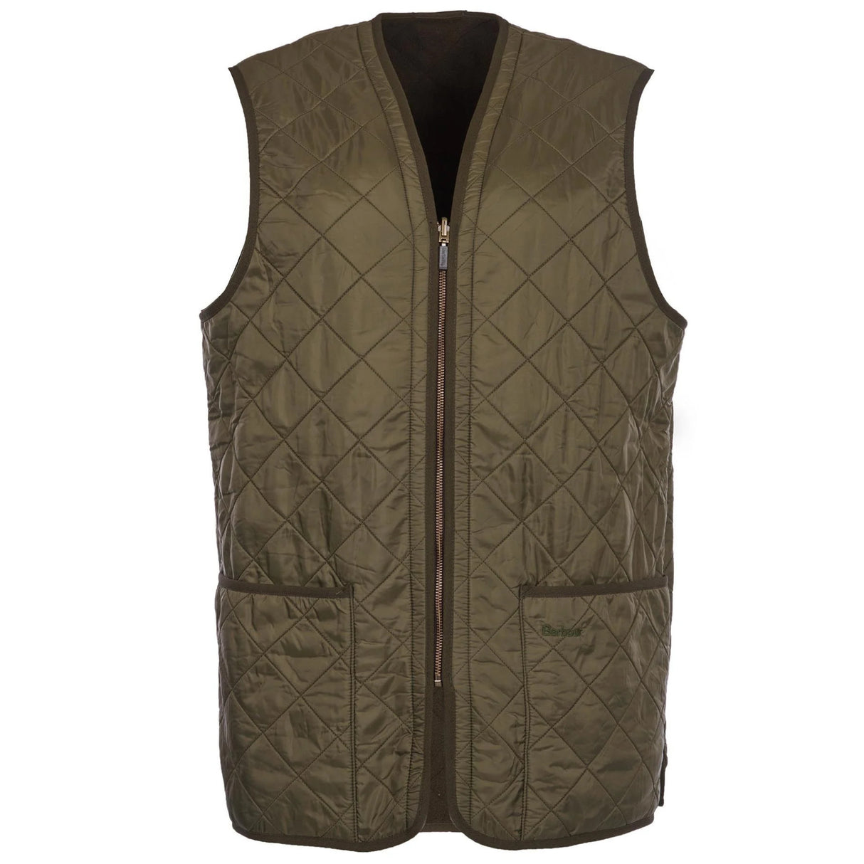 Barbour Polarquilt Waistcoat/Zip-In Liner Vest - Herre - Olive