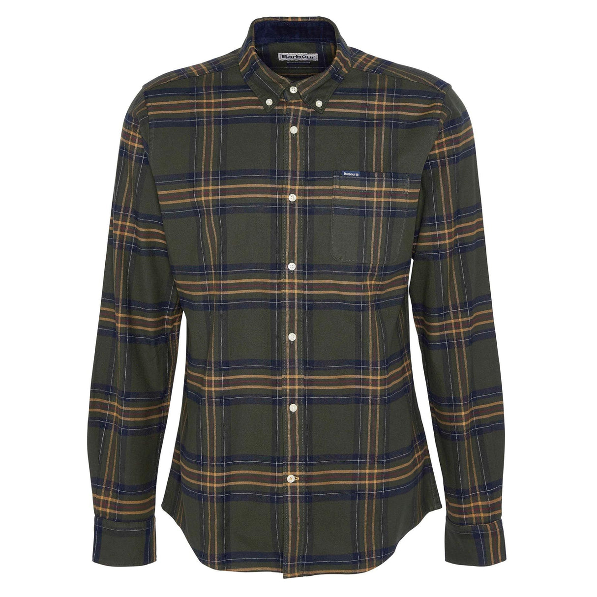 Barbour Portdown Tailored Checked Shirt - Herre - Olive