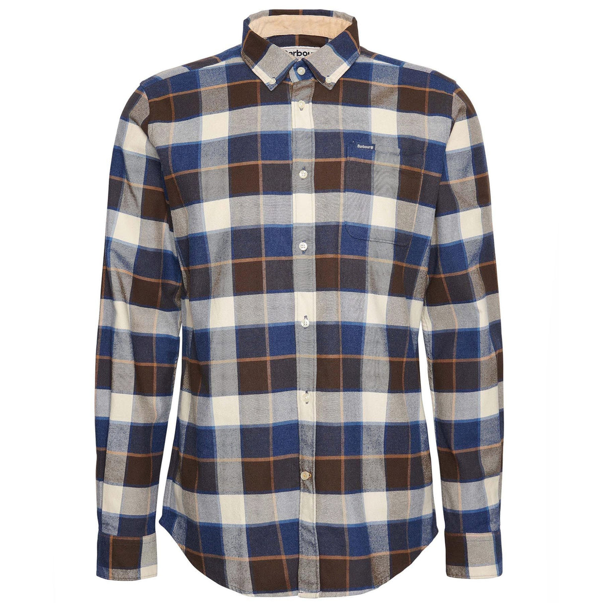 Barbour Valley Tailored Shirt - Herreskjorte - Ecru