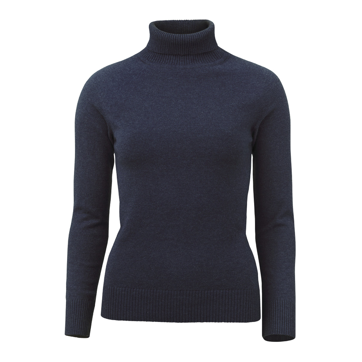 Laksen Westminster Rullekrave Sweater - Dame - Dark Storm