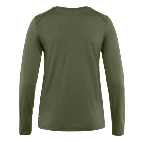 Fjällräven Abisko Wool LS W Top - Dame - Laurel Green