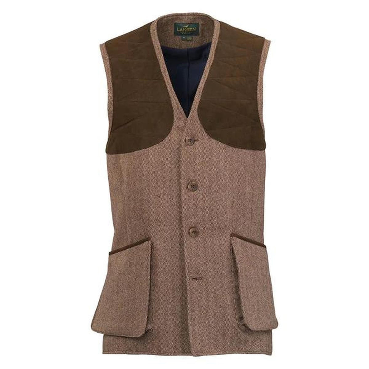 Laksen Astor Leith Tweed Skydevest - Herre