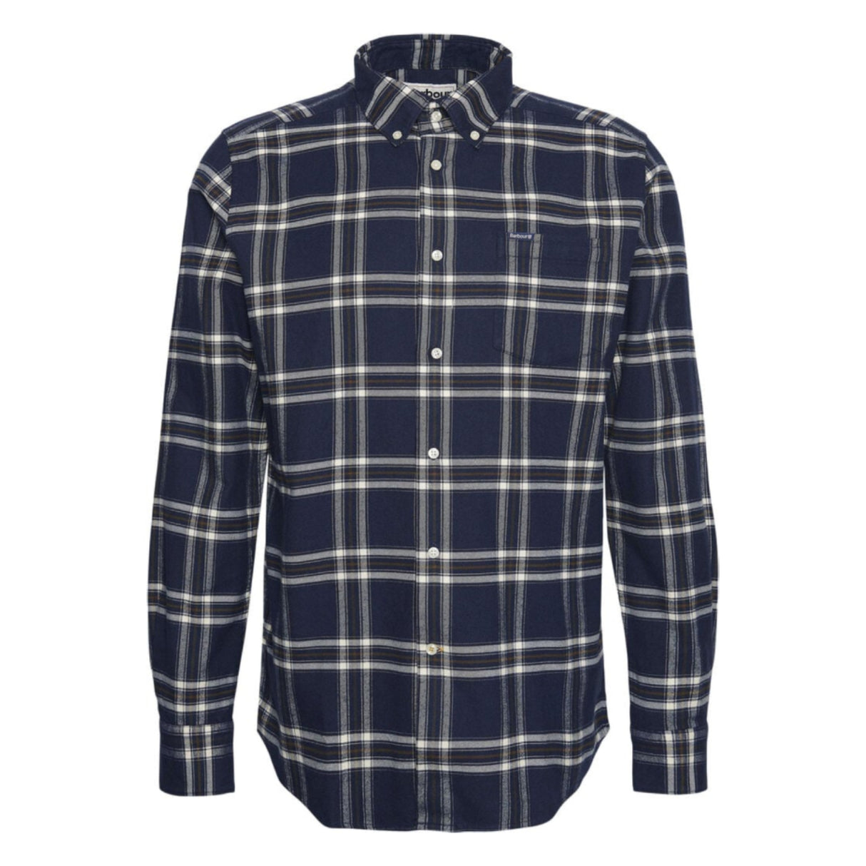 Barbour Bromley Tailored Checked Shirt - Navy - Herre