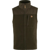 Fjällräven Buck Fleece Vest M - Herrevest - Dark Olive