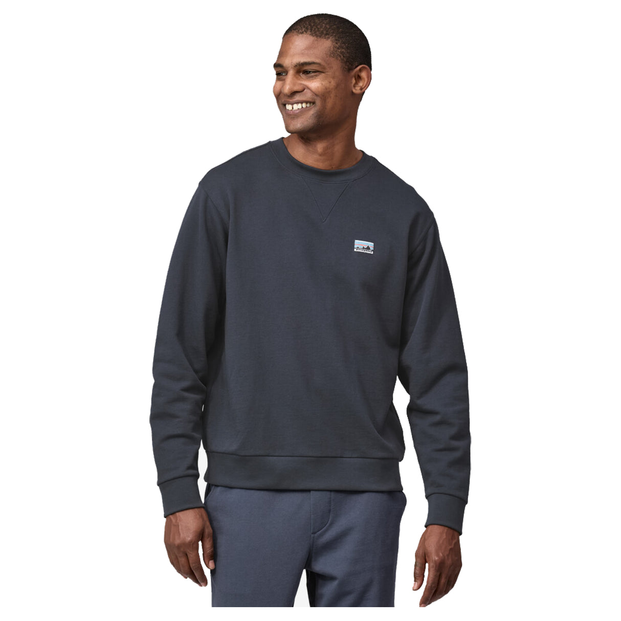 Patagonia Cotton Crewneck - Herre - Smolder Blue