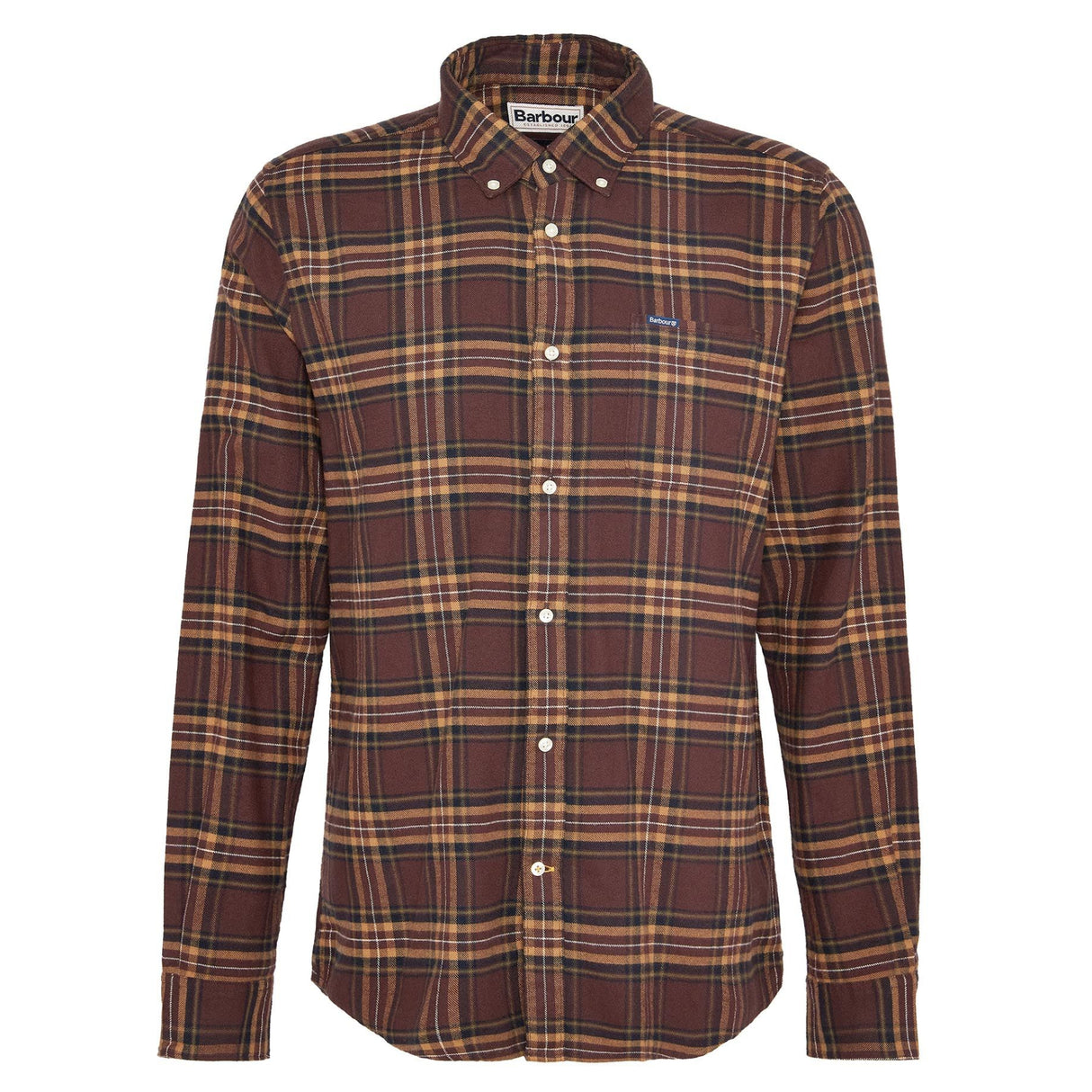 Barbour Drumhill Tailored Checked Shirt - Brown - Herre