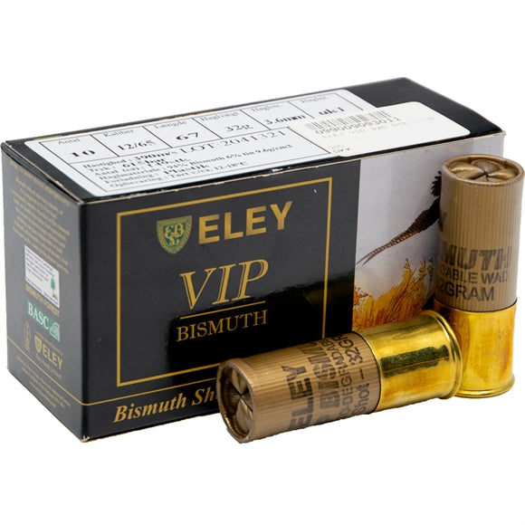 Eley VIP Bismuth Jagtpatroner - Kal. 12-65