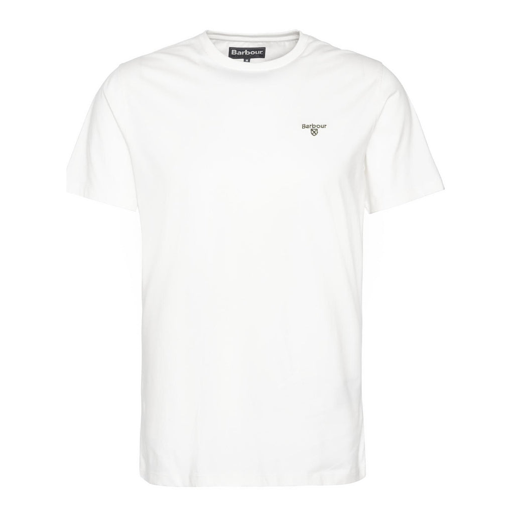 Barbour Essential Sports Tee - Herre - Whisper White