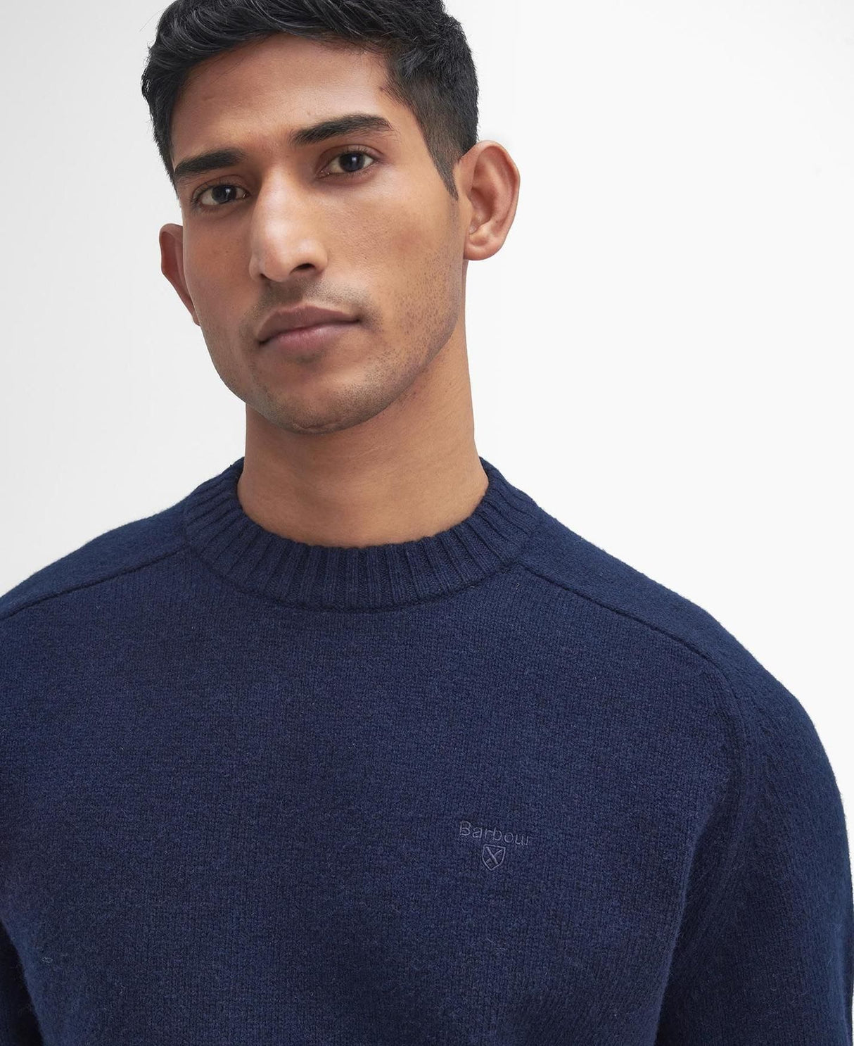 Barbour Grangetown Merino Crew Neck Sweater - Herre - Navy