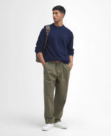 Barbour Grangetown Merino Crew Neck Sweater - Herre - Navy