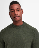 Barbour Grangetown Merino Crew Neck Sweater - Mid Olive - Herre