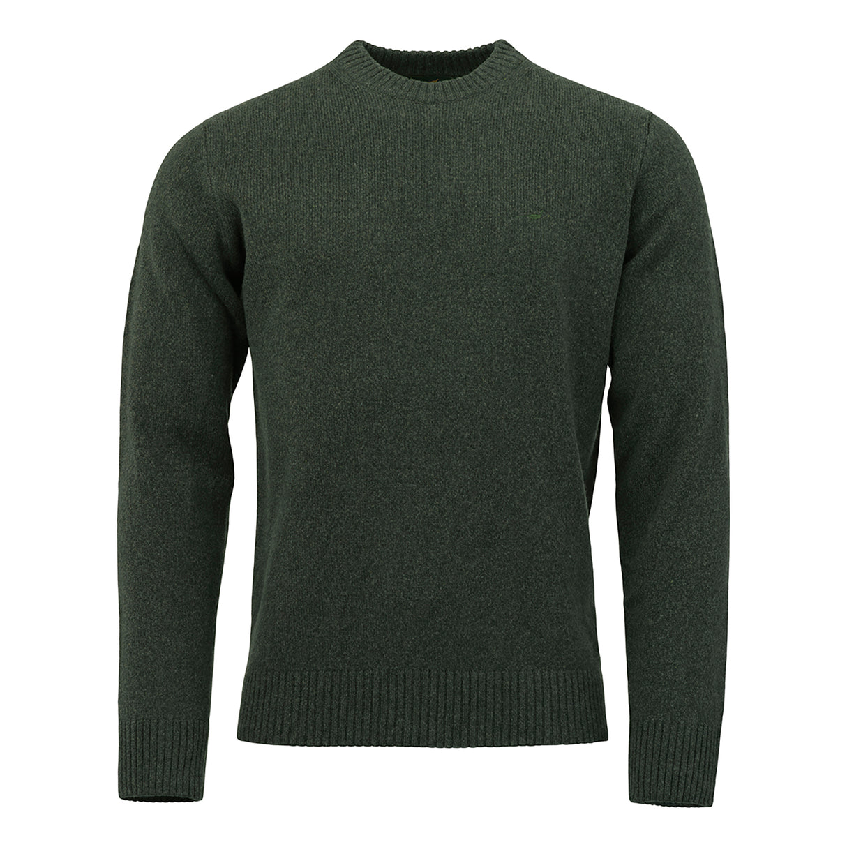 Laksen Kensington O-neck strik - Herre - Loden