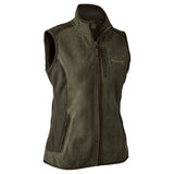 Deerhunter Lady Pam Bonded Fleecevest - Dame - Graphite Green