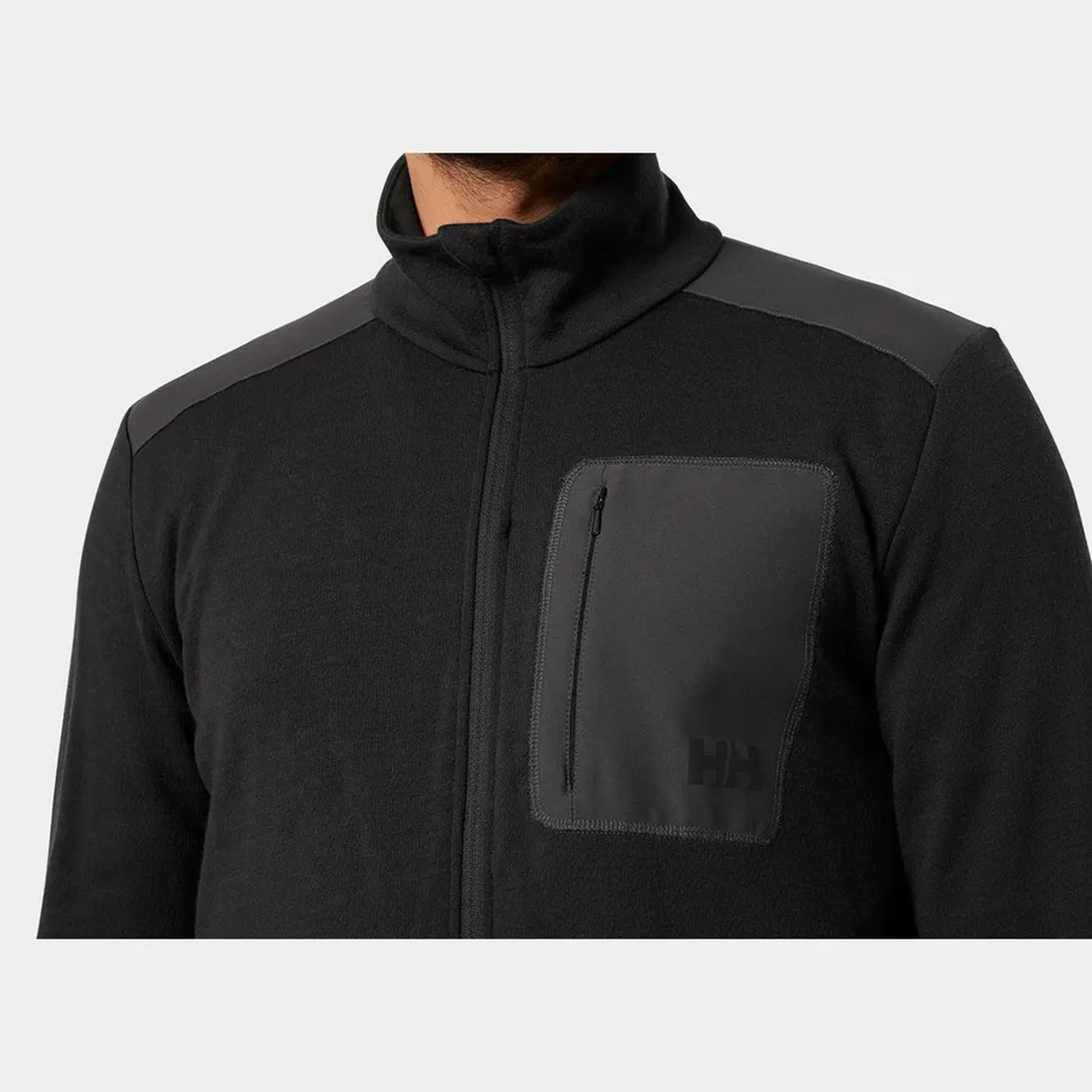 Helly Hansen M's LIFA® Merino Midlayer Jakke - Herre - Sort