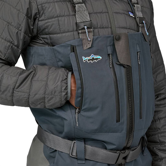 Patagonia M's Swiftcurrent Expedition Zip-Front Waders - Herre - Forge Grey - Medium - Regulær