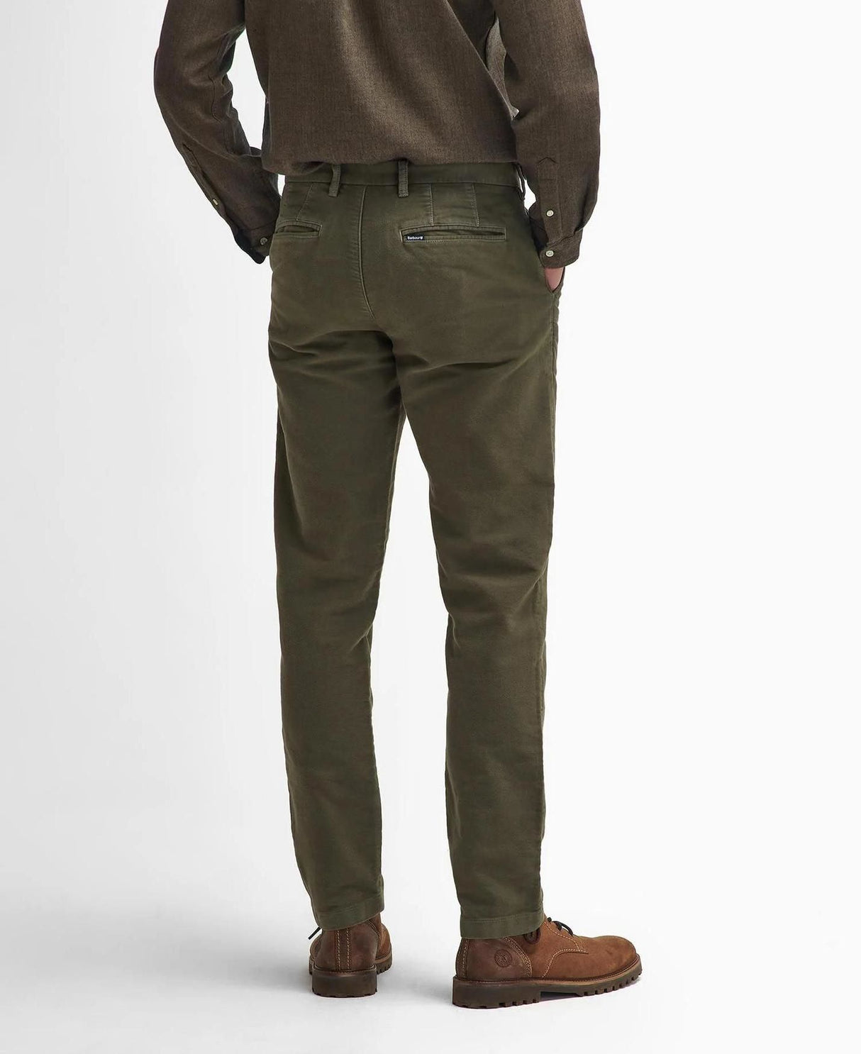 Barbour Moleskin Tailored Fit Trouser - Herre - Dark Olive