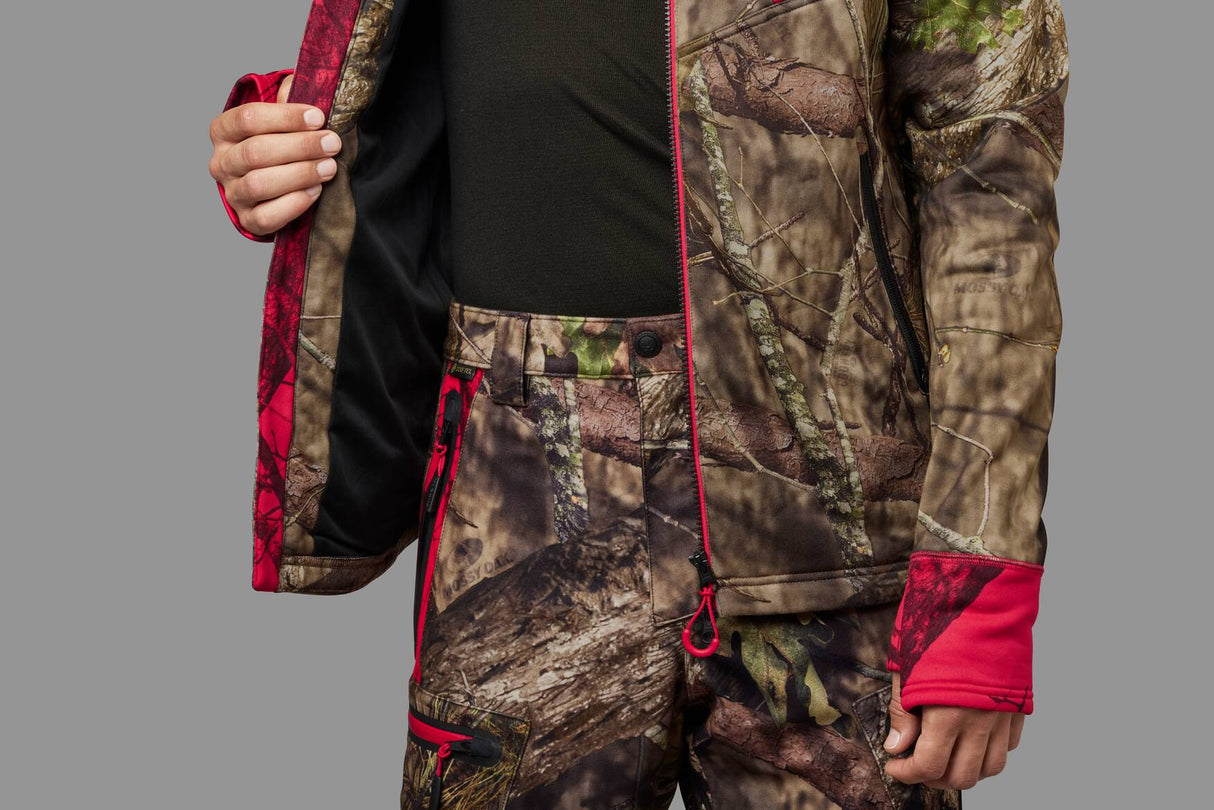 Härkila Moose Hunter 2.0 fleece jakke - Herre - MossyOak®Break-Up Country®/MossyOak®Red