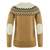 Fjällräven Övik Knit Sweater - Damestrik - Buckwheat Brown/Chalk White