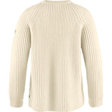 Fjällräven Övik Rib Sweater - Damestrik - Chalk White