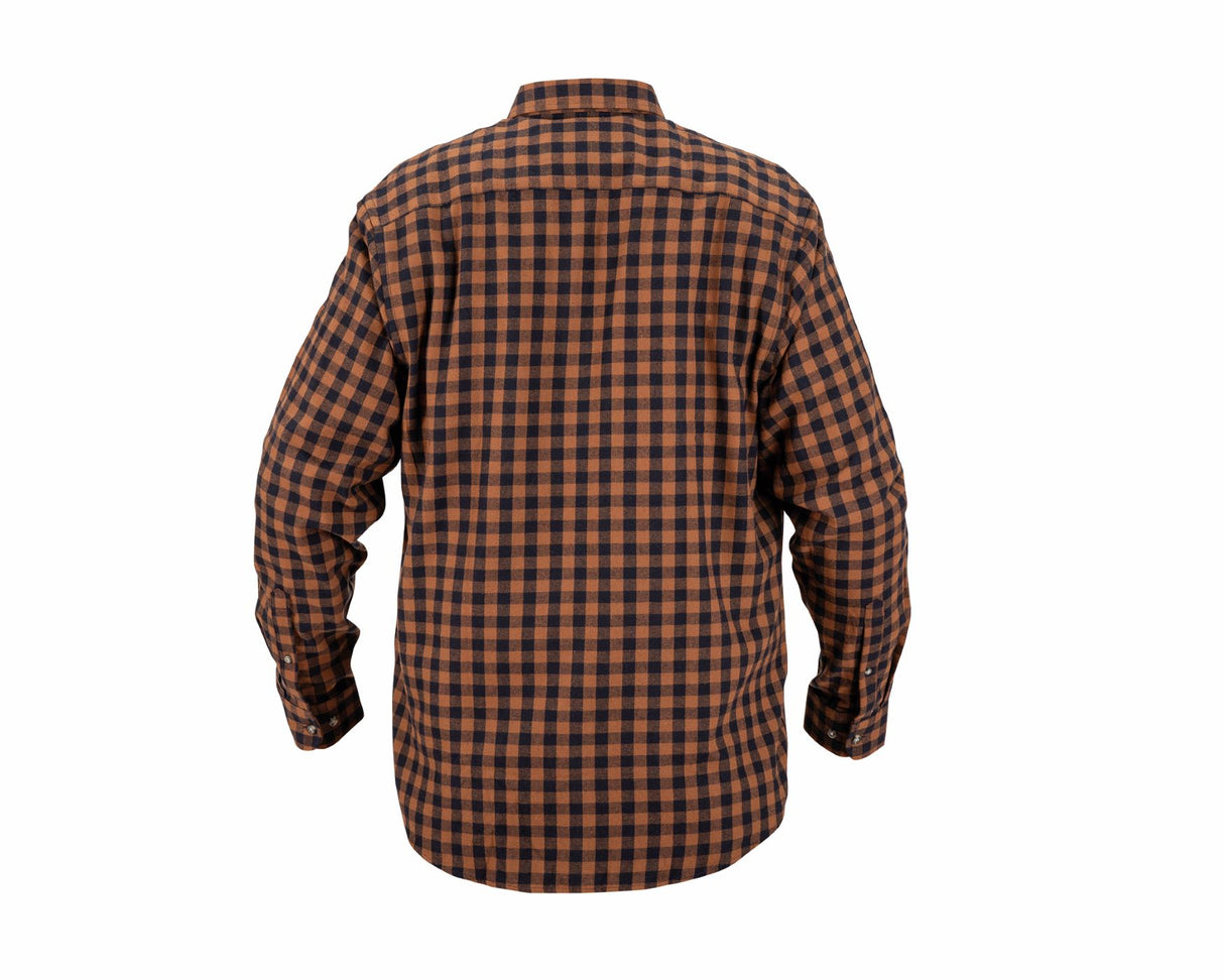 Nordhunt Sermen Flannel Skjorte - Herre - Navy/Tobacco Check