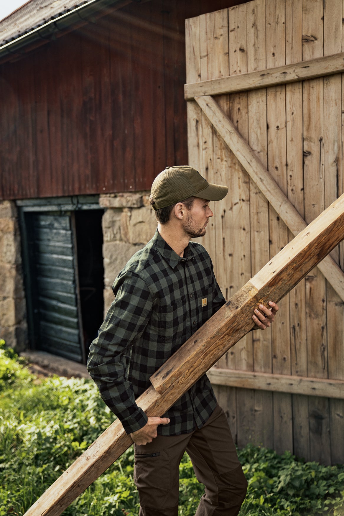 Härkila Scandinavian L/S Skjorte - Herre - Green Check