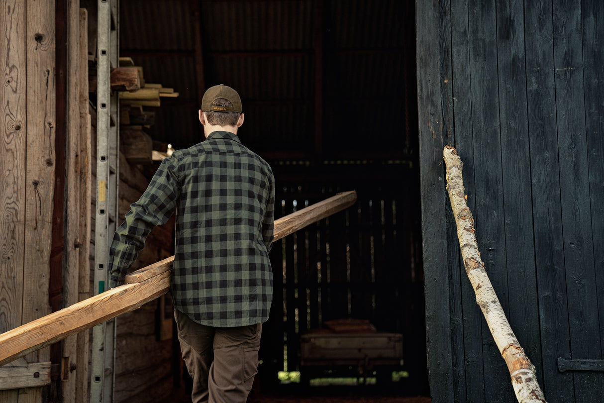 Härkila Scandinavian L/S Skjorte - Herre - Green Check