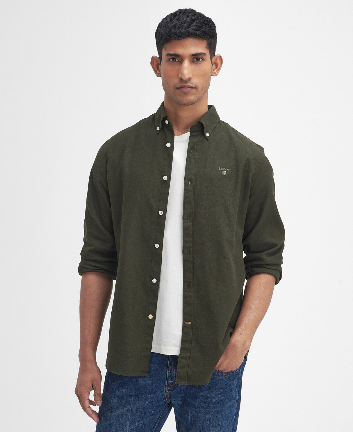 Barbour Twillbridge Tailored Shirt - Olive/Ancient - Herre