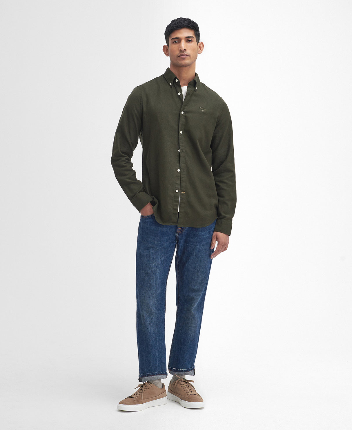 Barbour Twillbridge Tailored Shirt - Olive/Ancient - Herre