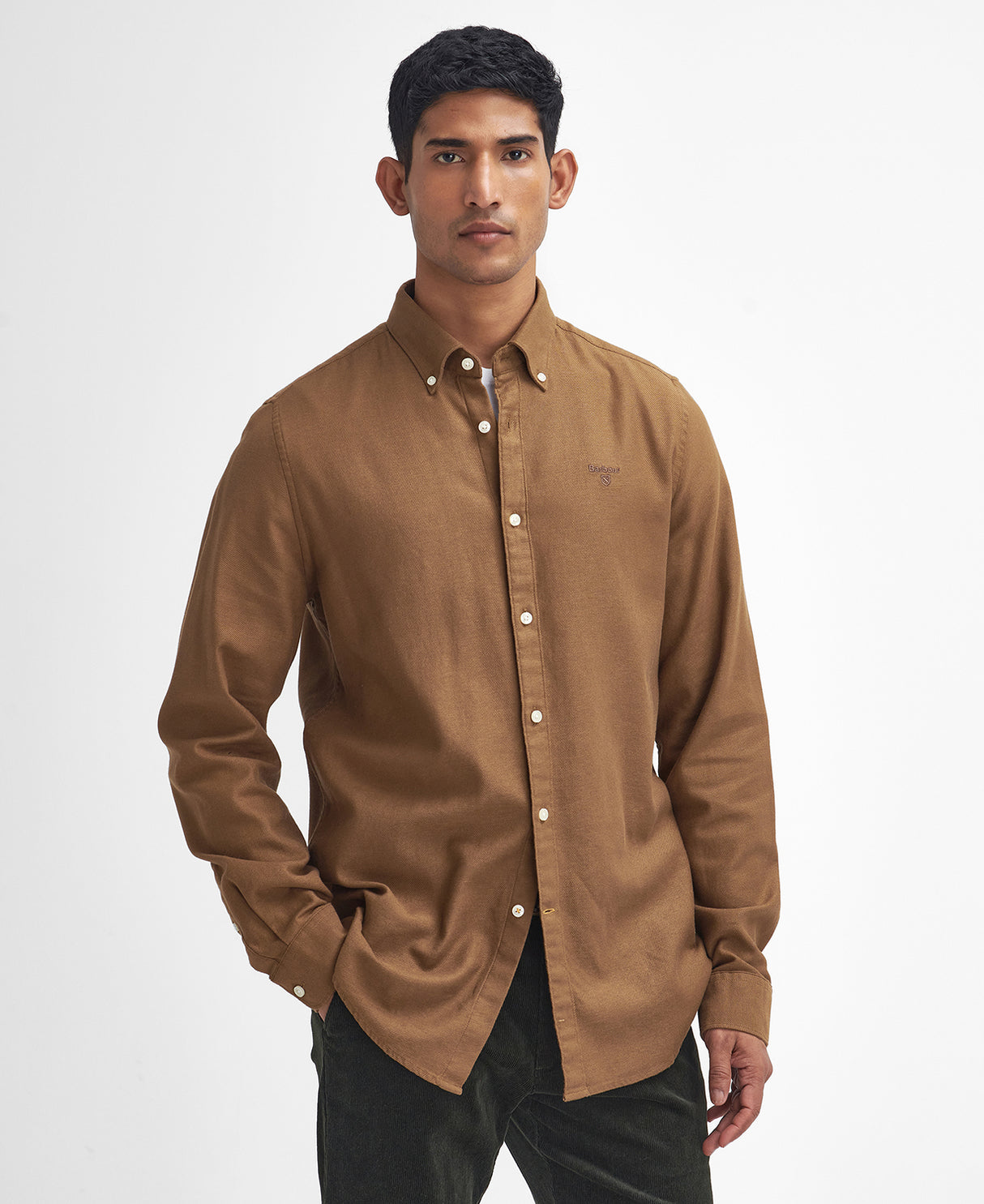 Barbour Twillbridge Tailored Skjorte - Sand - Herre