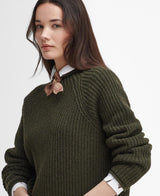 Barbour Willows Knitted Jumper - Dame - Olive